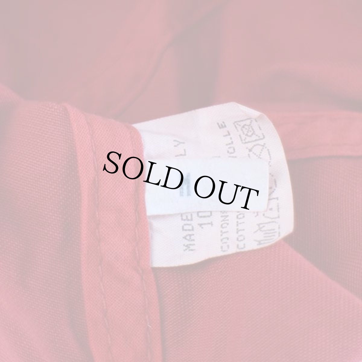 画像6: デッドストック★イタリア製 C.B.ATHLETIC パッチ付き ロングビル USED加工 コットンキャップ 赤 M (6)