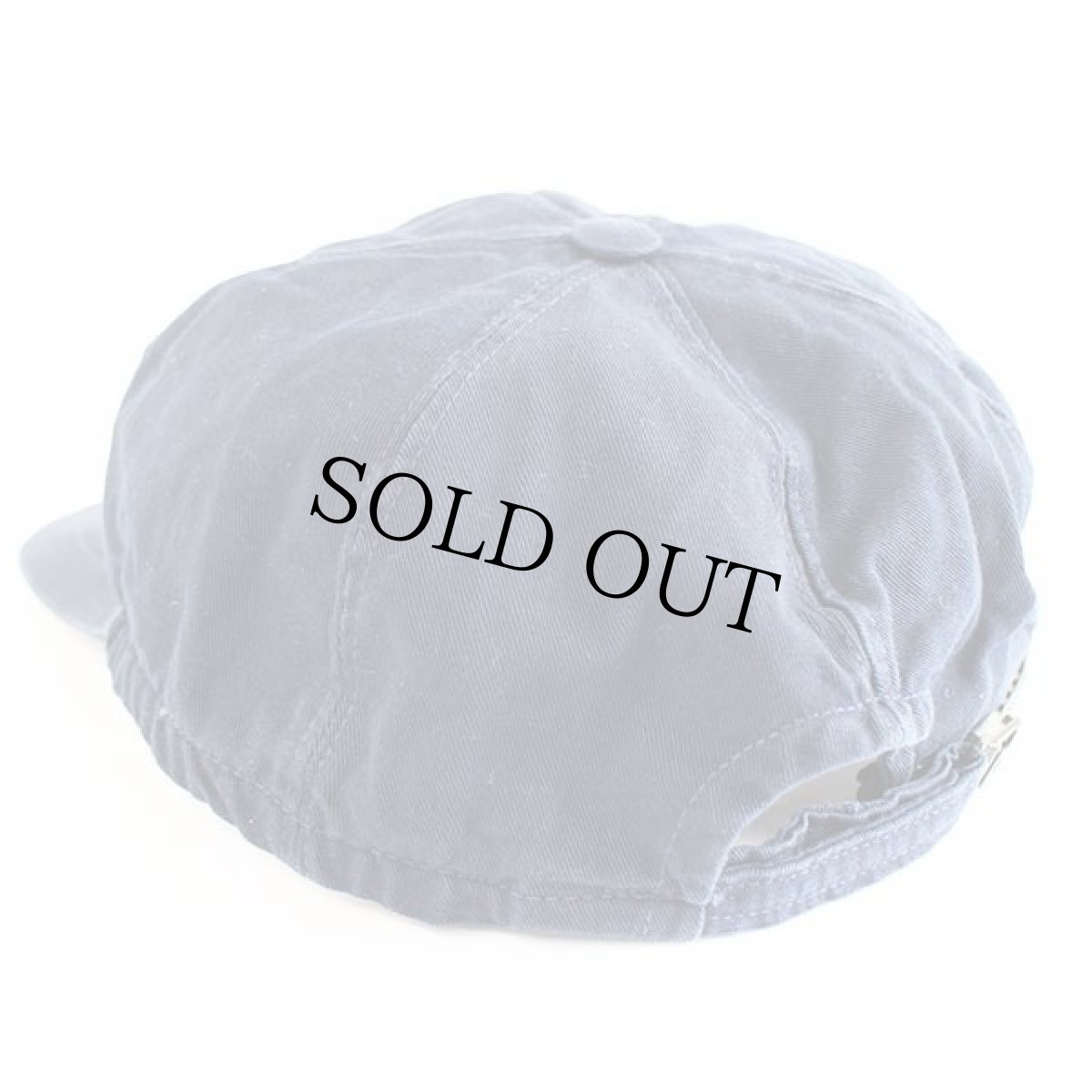 画像2: デッドストック★イタリア製 C.B.ATHLETIC パッチ付き ロングビル USED加工 コットンキャップ 紺 L (2)