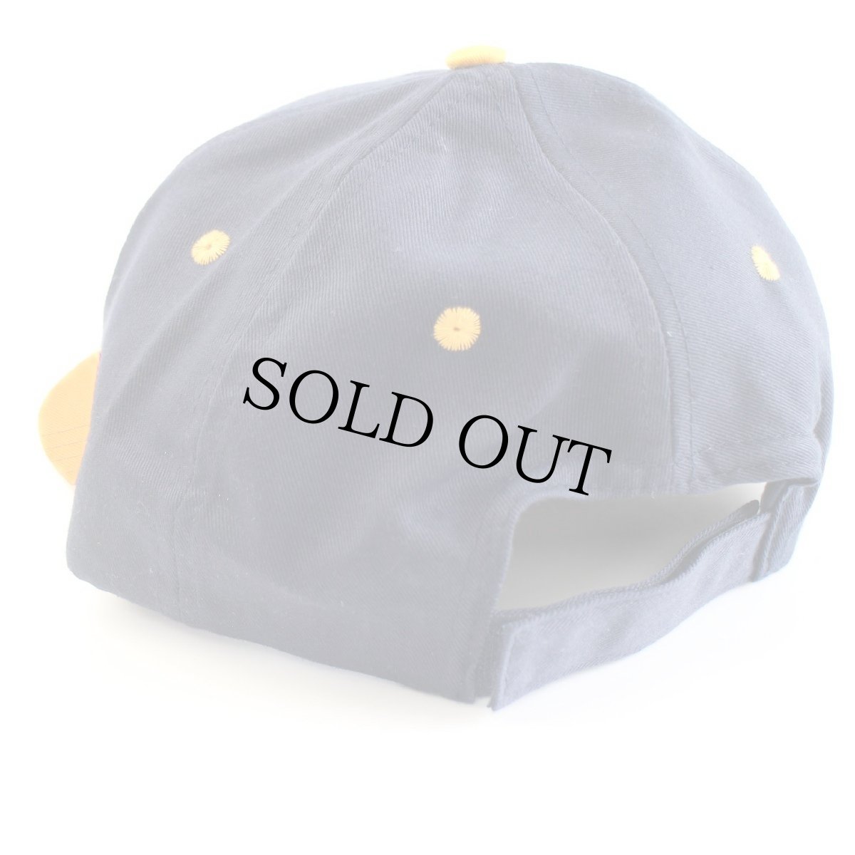 画像2: デッドストック★NBA×McDonald'sマクドナルド ロゴ刺繍 ツートン キャップ 紺×黄 (2)