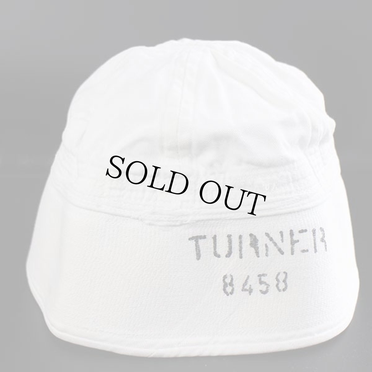 画像2: ビンテージ 米軍 U.S.NAVY ステンシル セーラーハット 白 7 1/4 (2)