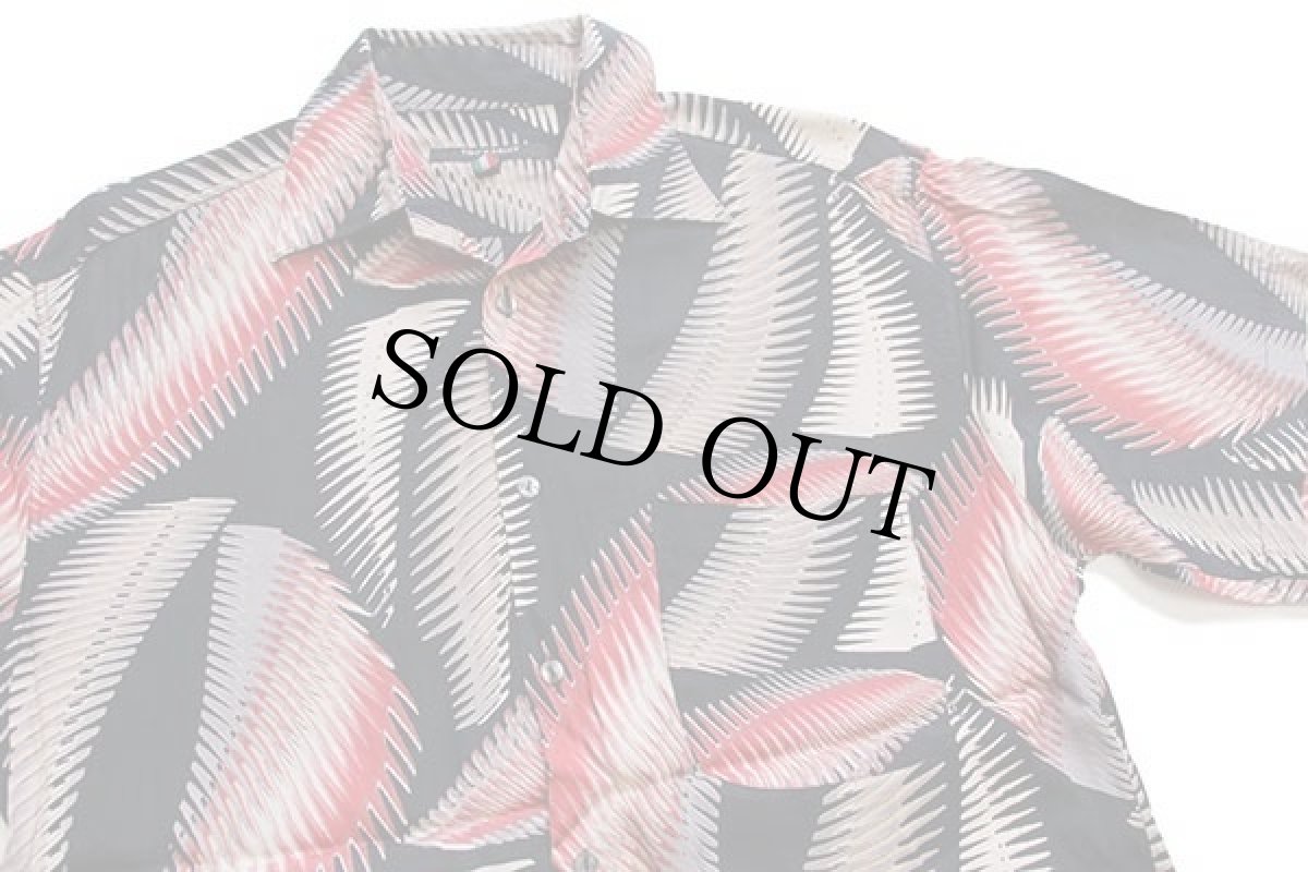 画像3: イタリア製 TIPO'S SHIRT アート 半袖 レーヨンシャツ L (3)