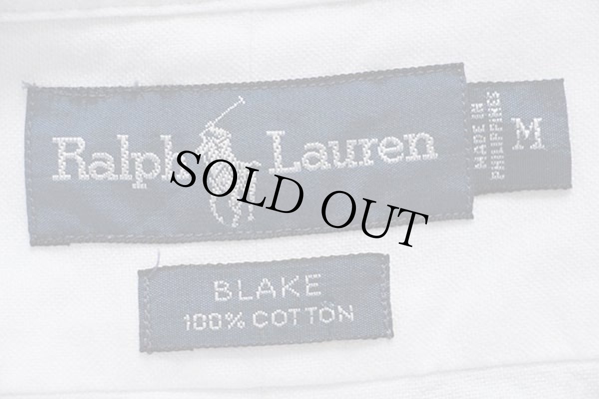 画像4: ラルフローレン ワンポイント ボタンダウン オックスフォード コットンシャツ 白★O (4)