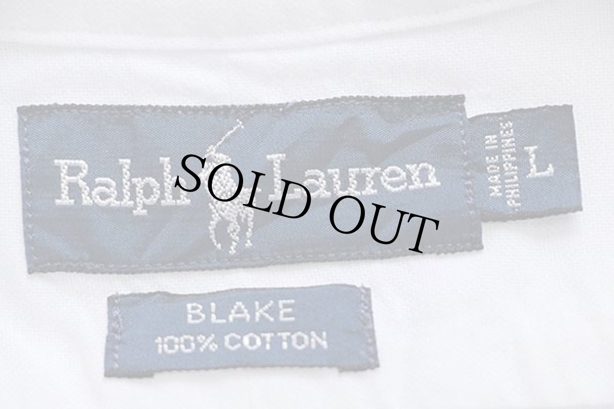 画像4: ラルフローレン ワンポイント ボタンダウン オックスフォード コットンシャツ 白★P (4)