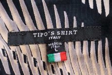 画像4: イタリア製 TIPO'S SHIRT アート 半袖 レーヨンシャツ L (4)
