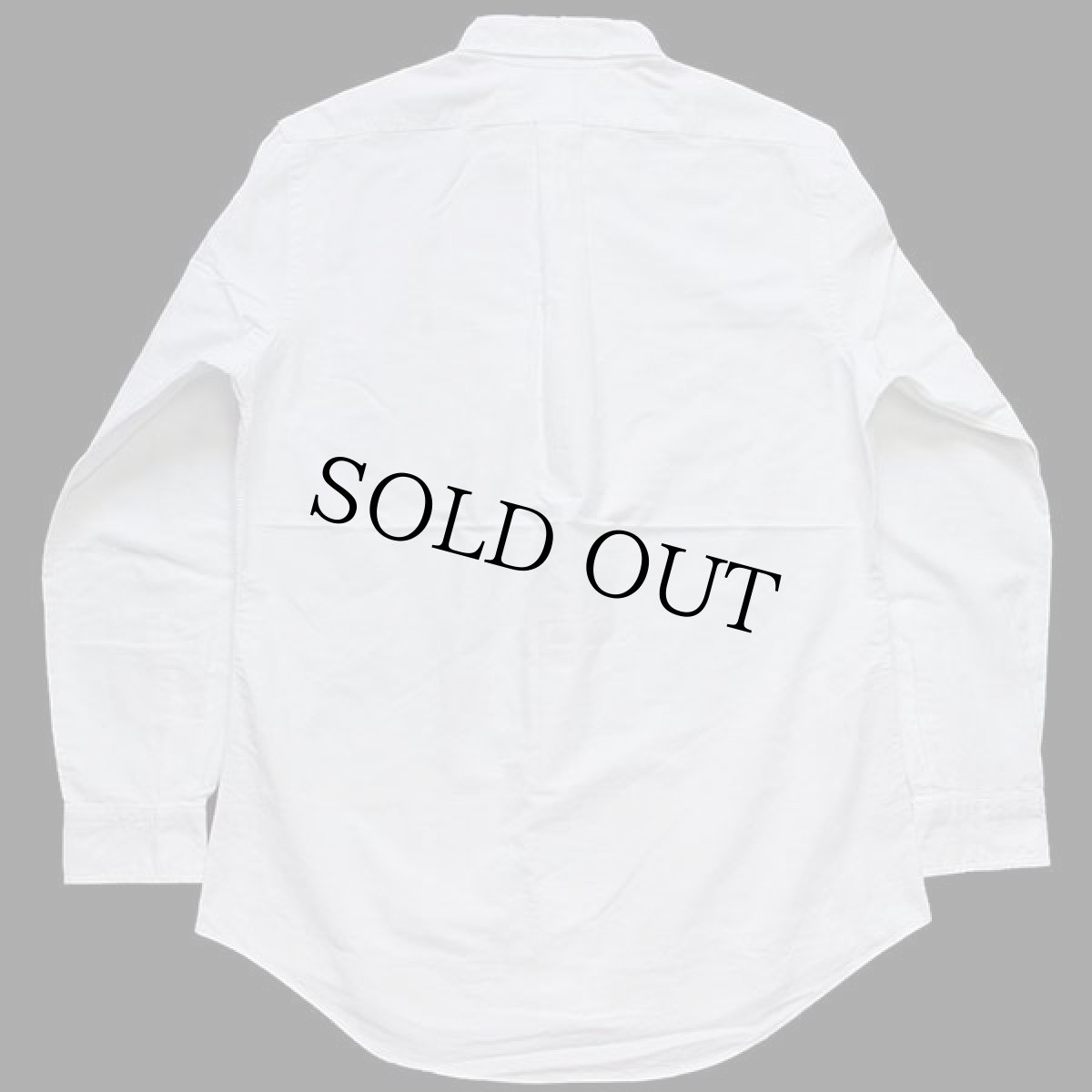 画像2: ラルフローレン ワンポイント ボタンダウン オックスフォード コットンシャツ 白 15.5 (2)