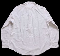 画像2: ラルフローレン ワンポイント ボタンダウン オックスフォード コットンシャツ 白 XL (2)