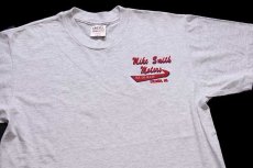 画像1: 90s USA製 Mike Smith Motors chevy 両面プリント Tシャツ 杢ライトグレー L (1)