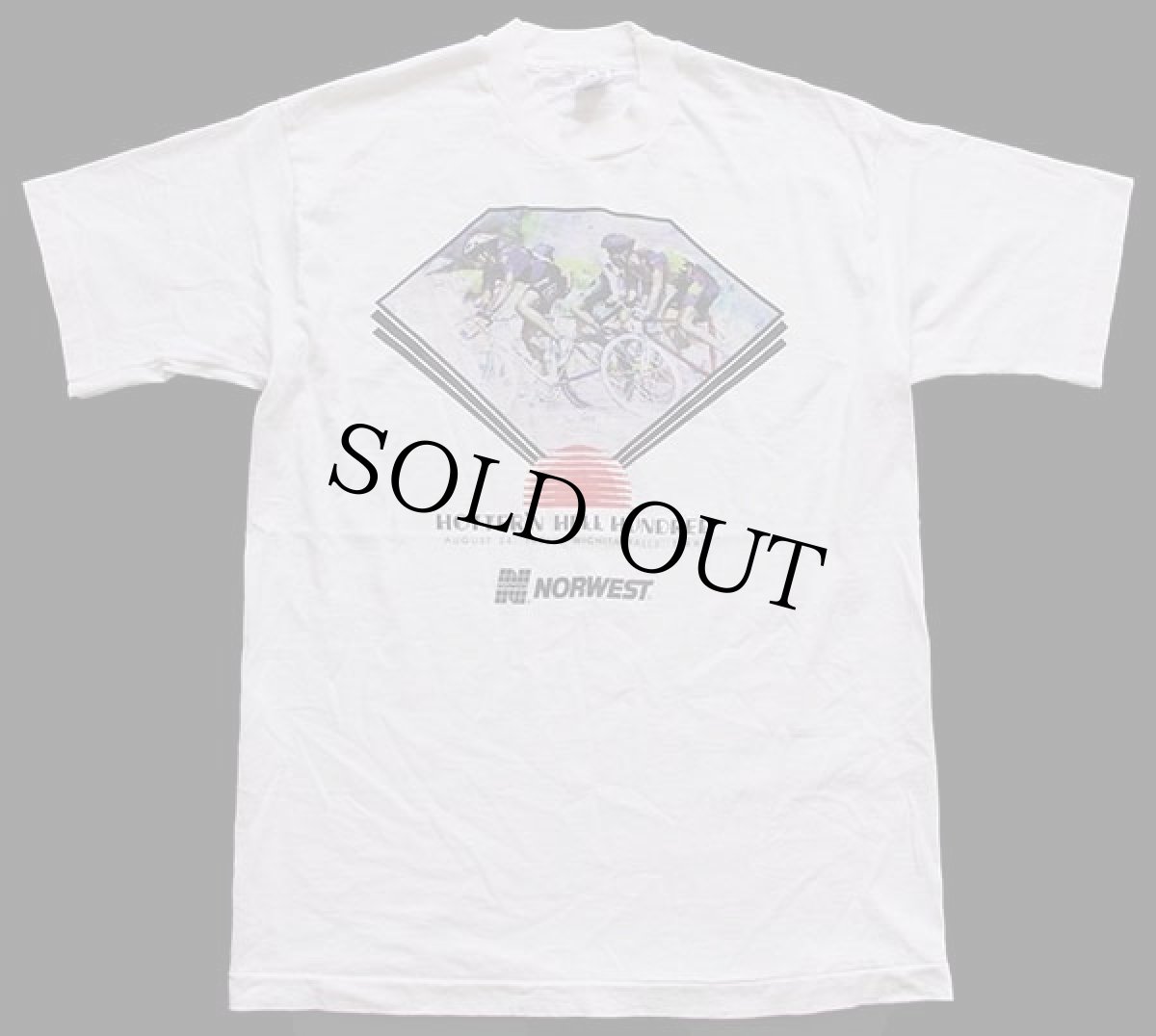 画像2: 90s USA製 HOTTER'N HELL HUNDRED ロードバイク Coca-Colaコカコーラ 両面プリント コットンTシャツ 生成り L (2)