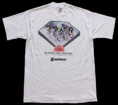 画像2: 90s USA製 HOTTER'N HELL HUNDRED ロードバイク Coca-Colaコカコーラ 両面プリント コットンTシャツ 生成り L (2)