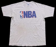 画像2: 90s USA製 NBA ビッグロゴ Tシャツ 杢ライトグレー XL (2)