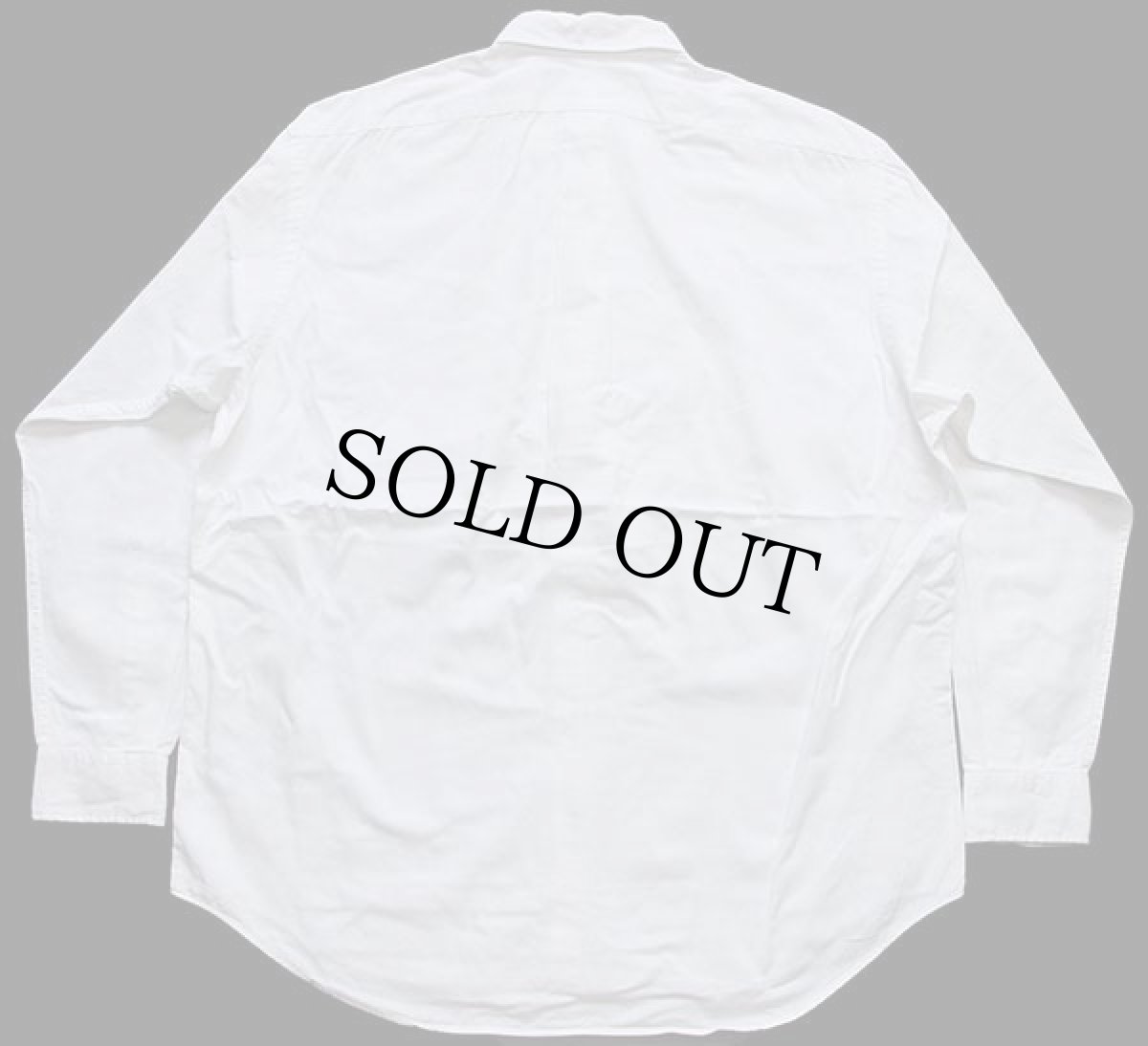 画像2: 90s ラルフローレン ワンポイント ボタンダウン コットンシャツ 白 (2)