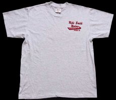 画像2: 90s USA製 Mike Smith Motors chevy 両面プリント Tシャツ 杢ライトグレー L (2)