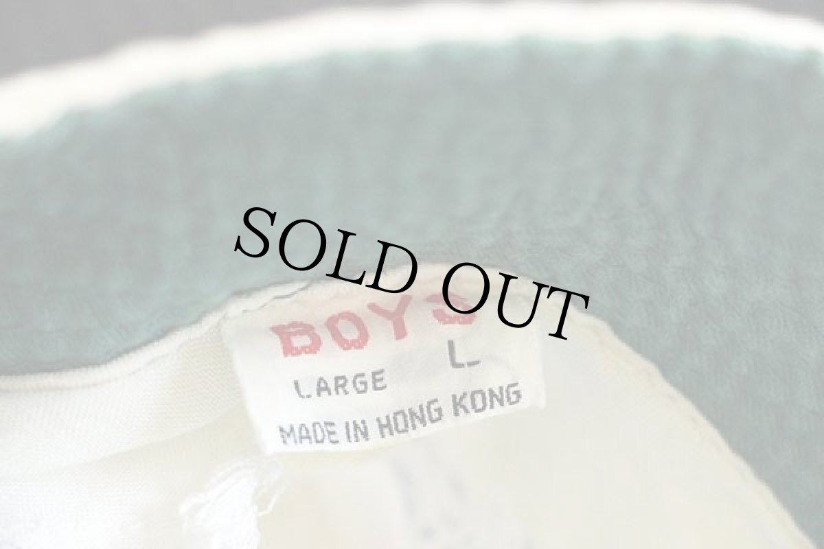 画像4: 70s 星条旗 76 スター NO1 USA 染み込みプリント コットンハット 白 BOYS L (4)