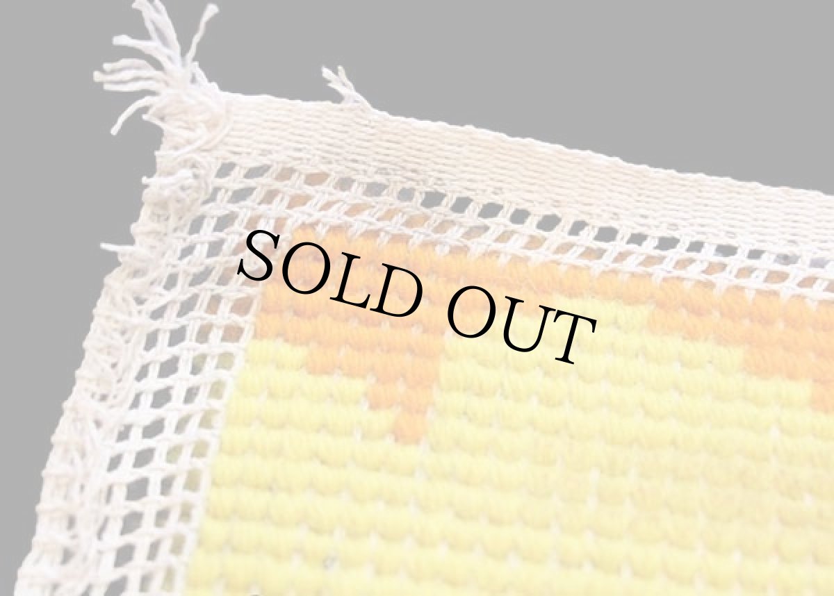 画像5: 70s アライグマ柄 ラグ マット (5)