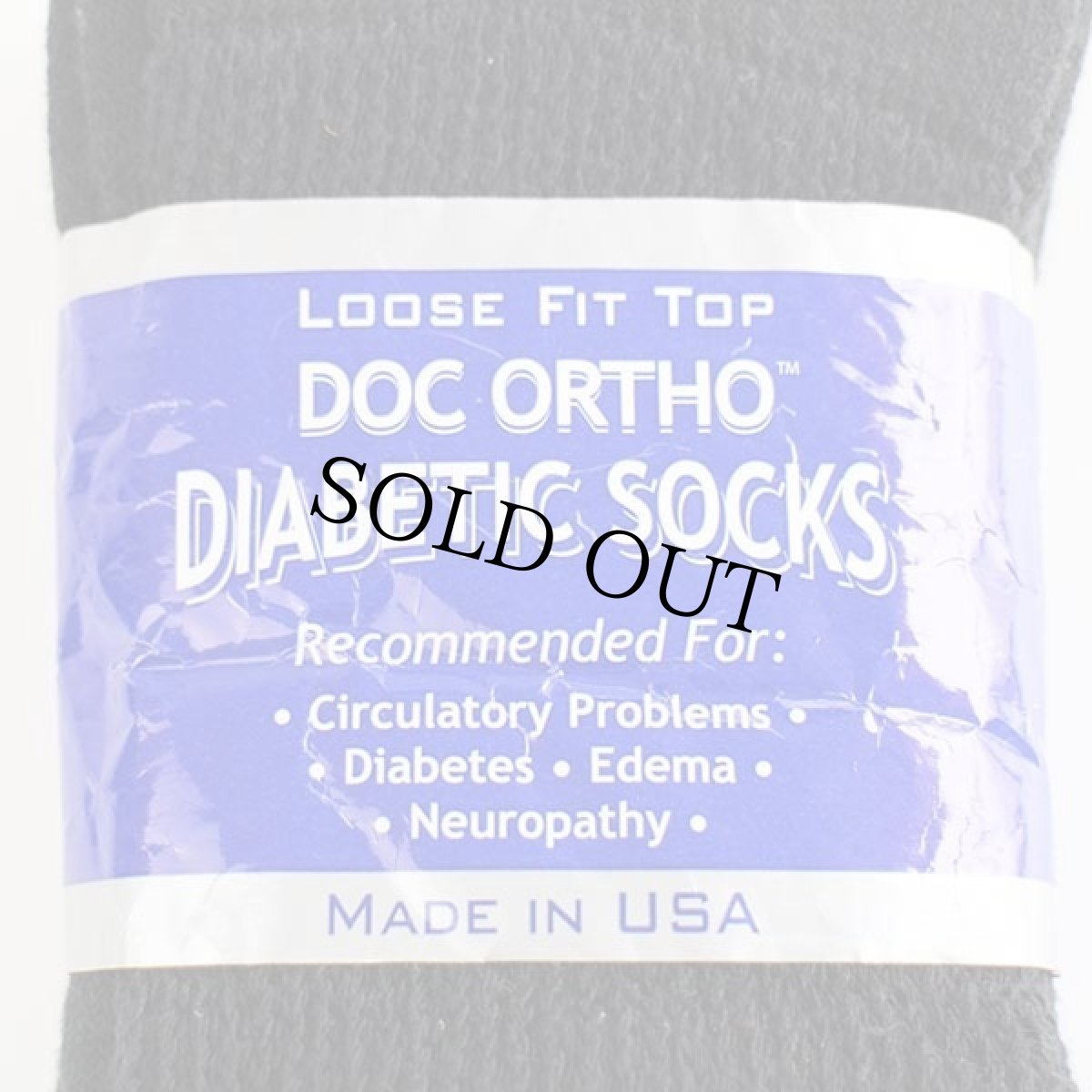 画像3: デッドストック★USA製 DIABETIC SOCKS コットン ソックス 黒 11-13 3ペア★靴下 (3)