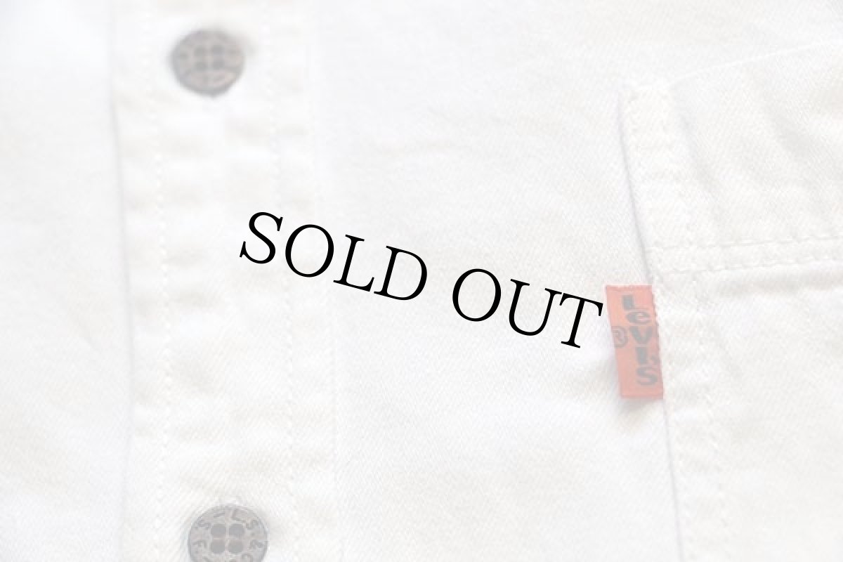 画像5: 90s Levi'sリーバイス ホワイト デニムシャツ L (5)