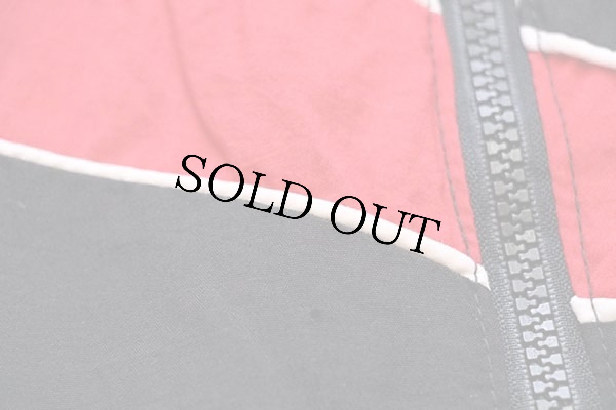 画像7: 90s USA製 swingster Snap-on Racing スナップオン チェッカーフラッグ 切り替え ナイロン レーシングジャケット 赤×黒×白 L (7)