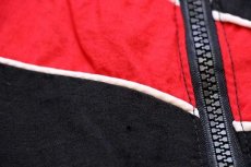 画像7: 90s USA製 swingster Snap-on Racing スナップオン チェッカーフラッグ 切り替え ナイロン レーシングジャケット 赤×黒×白 L (7)