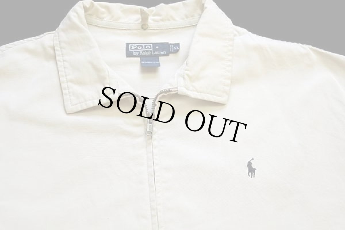 画像3: ポロ ラルフローレン ワンポイント コットンジャケット アイボリー XL (3)