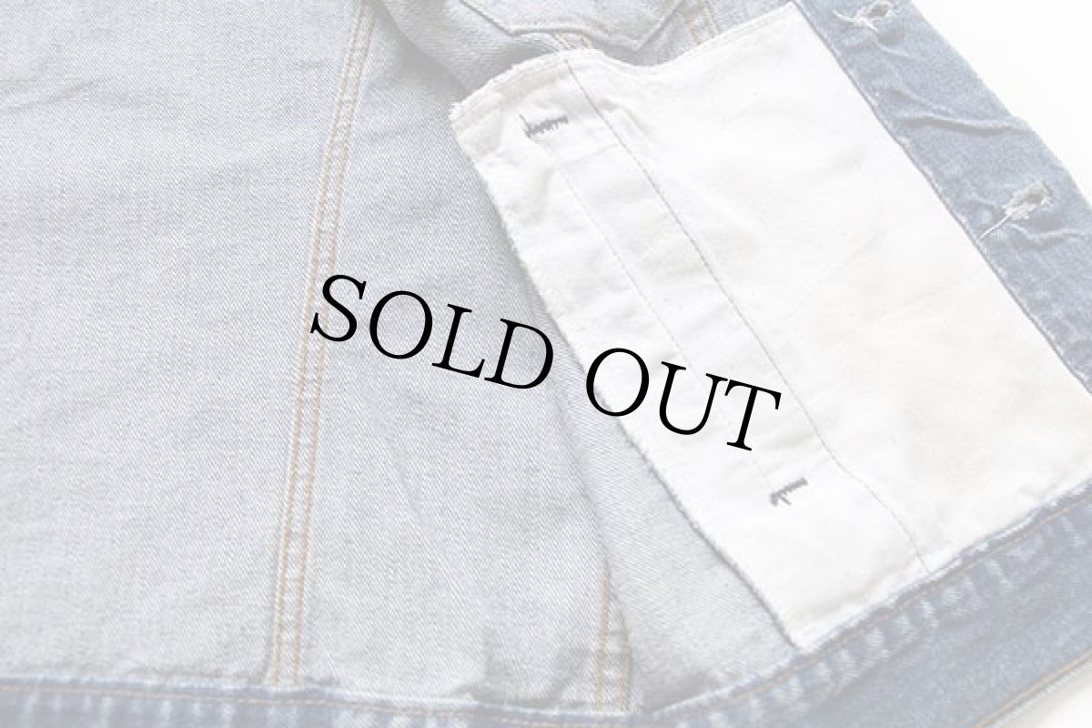 画像6: 80s USA製 Levi'sリーバイス 70506 カットオフ デニムベスト 4ポケット 40 (6)