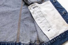 画像6: 80s USA製 Levi'sリーバイス 70506 カットオフ デニムベスト 4ポケット 40 (6)