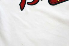画像6: 90s RUSSELLラッセル MLB Atlanta Braves ベースボールシャツ 白 XL (6)