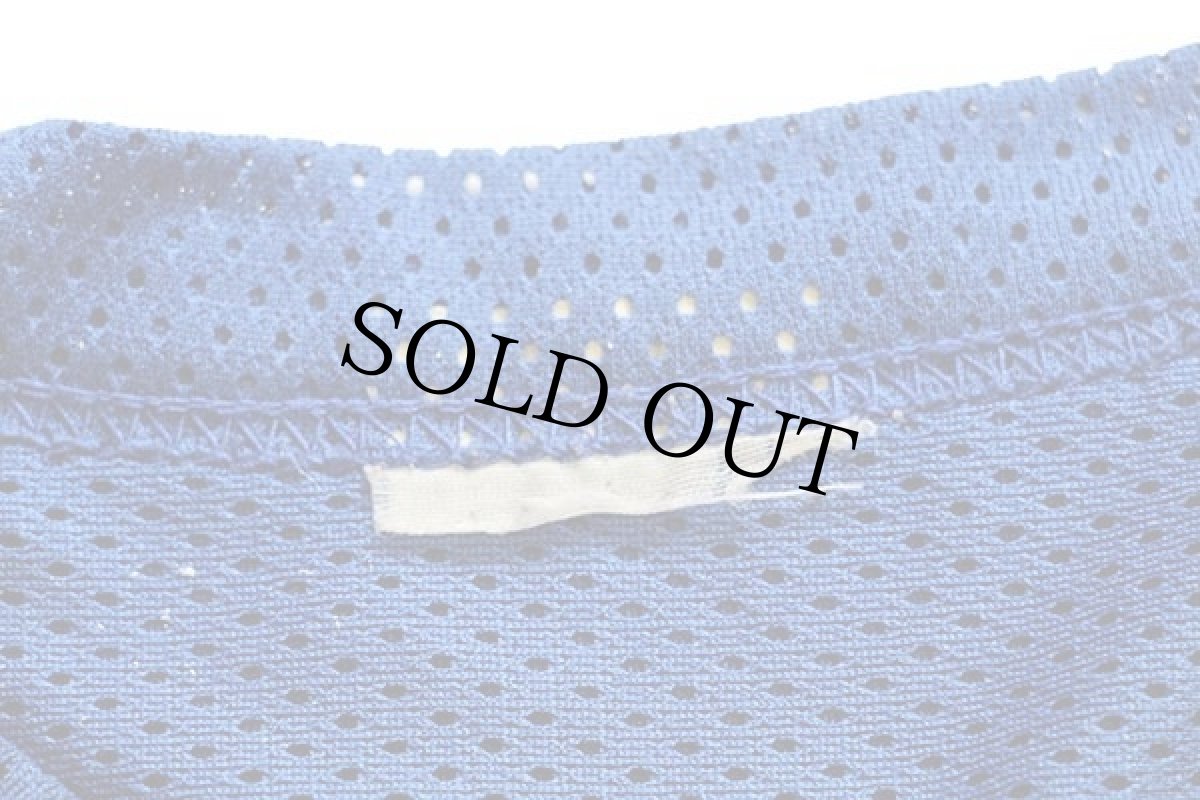 画像5: 00s mazdaマツダ ZOOM-ZOOM ロゴ ナイロン メッシュ ゲームシャツ 青 (5)