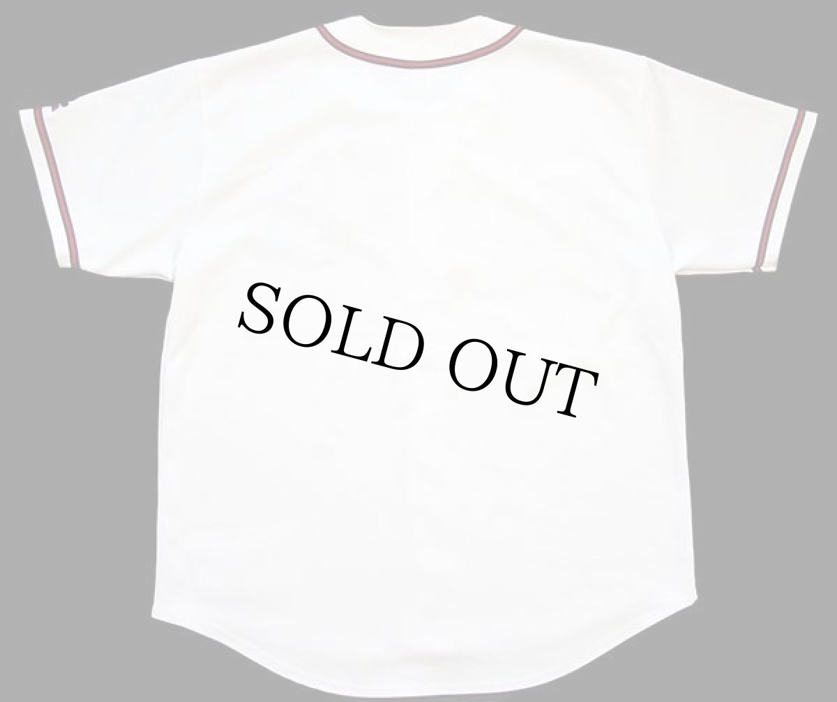 画像2: 90s RUSSELLラッセル MLB Atlanta Braves ベースボールシャツ 白 XL (2)