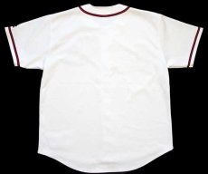 画像2: 90s RUSSELLラッセル MLB Atlanta Braves ベースボールシャツ 白 XL (2)