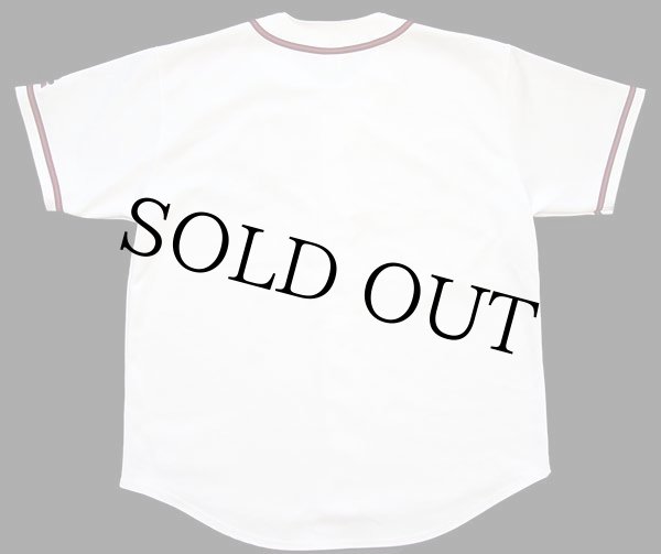 90s RUSSELLラッセル MLB Atlanta Braves ベースボールシャツ 白 XL