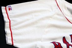 画像6: 90s USA製 RUSSELLラッセル MLB TEXAS RANGERS ベースボールシャツ 白 XL (6)