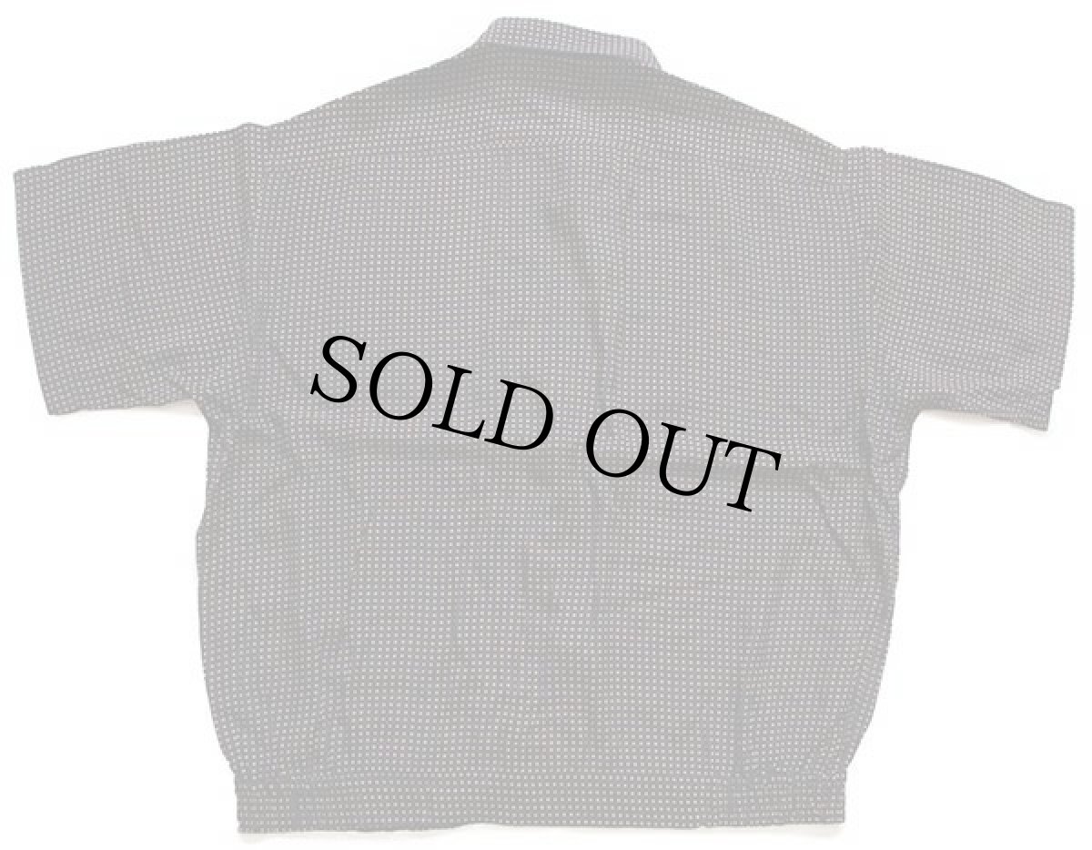 画像2: MASSIMO ACCIAI 菱型ドット柄 半袖 レーヨンシャツ 黒×黄金色 17 (2)