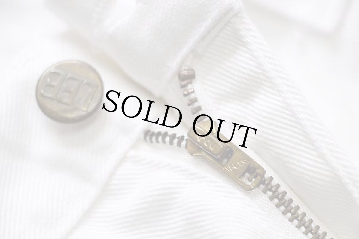 画像7: 70s USA製 Leeリー フレア ツイルパンツ 白 w36 (7)