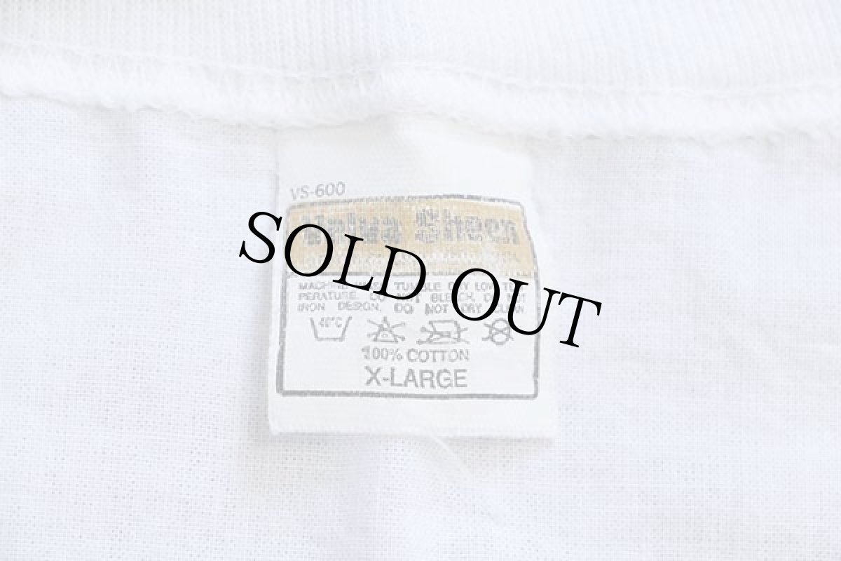 画像4: 80s Velva Sheen KEY LARGO FLORIDA コットン カットソー 白 XL (4)