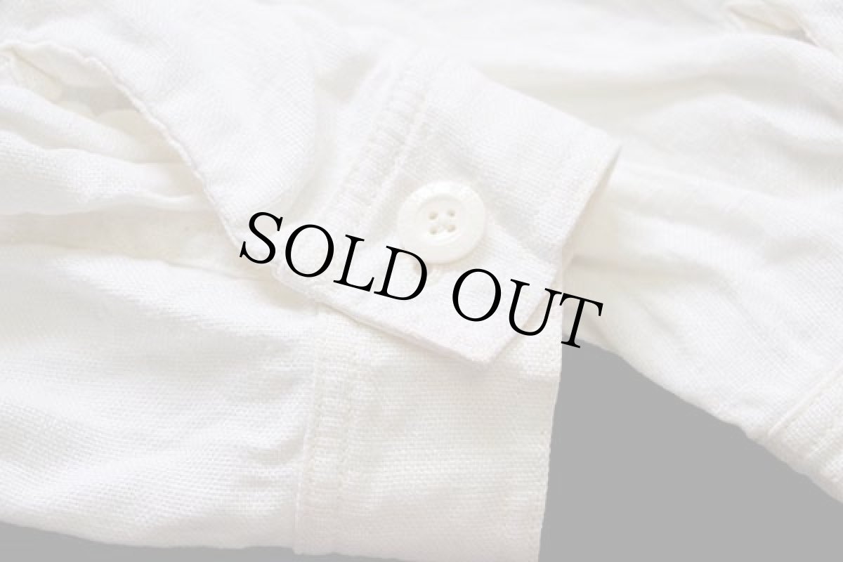 画像7: 00s TOMMY HILFIGERトミーヒルフィガー サルベージパーカータイプ リネンパーカー 生成り XXL (7)