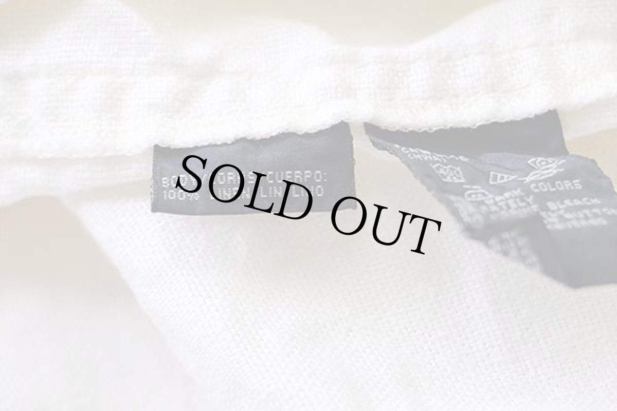 画像5: 00s TOMMY HILFIGERトミーヒルフィガー サルベージパーカータイプ リネンパーカー 生成り XXL (5)