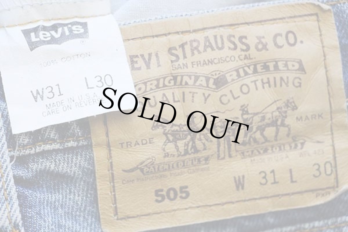 画像6: 90s USA製 Levi'sリーバイス 505 デニムパンツ w31 L30★96  (6)