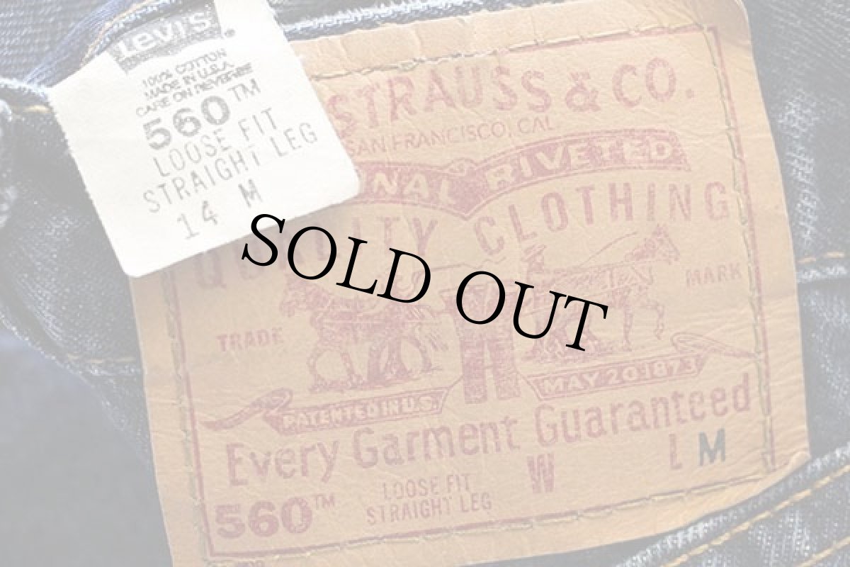 画像6: 00s USA製 Levi'sリーバイス 560 デニムパンツ 14 M★62 (6)