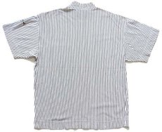 画像3: イタリア製 PDR phisique du role 刺繍 ストライプ モックネック ポケットTシャツ 白×黒 L (3)
