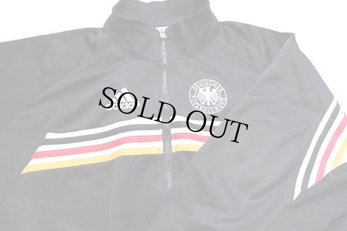 画像3: 90s adidasアディダス ドイツサッカー連盟 ロゴ刺繍 トラックジャケット 黒 L★ジャージ (3)