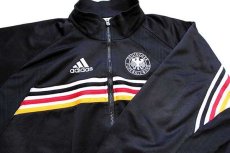 画像3: 90s adidasアディダス ドイツサッカー連盟 ロゴ刺繍 トラックジャケット 黒 L★ジャージ (3)
