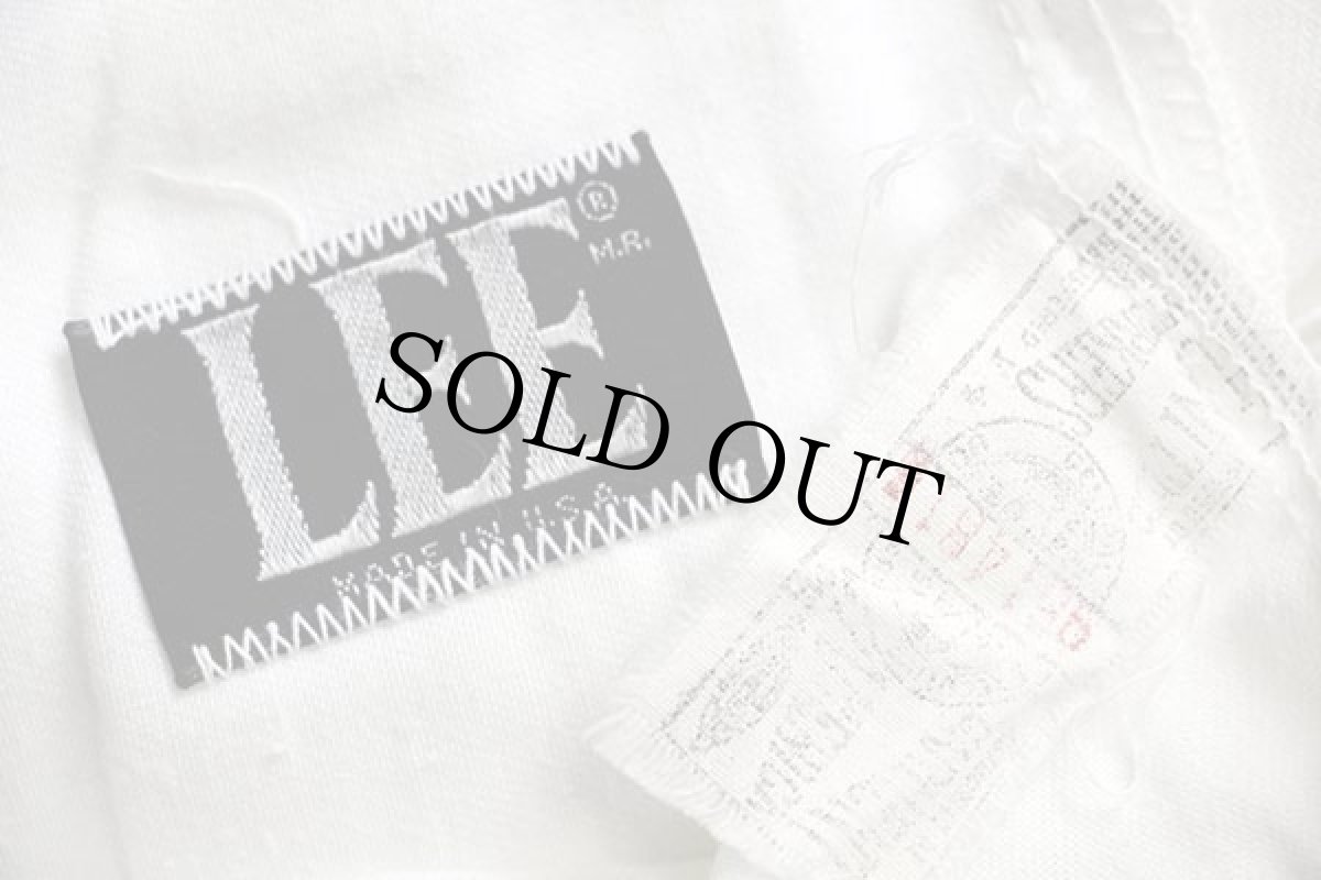 画像6: 70s USA製 Leeリー フレア ツイルパンツ 白 w36 (6)