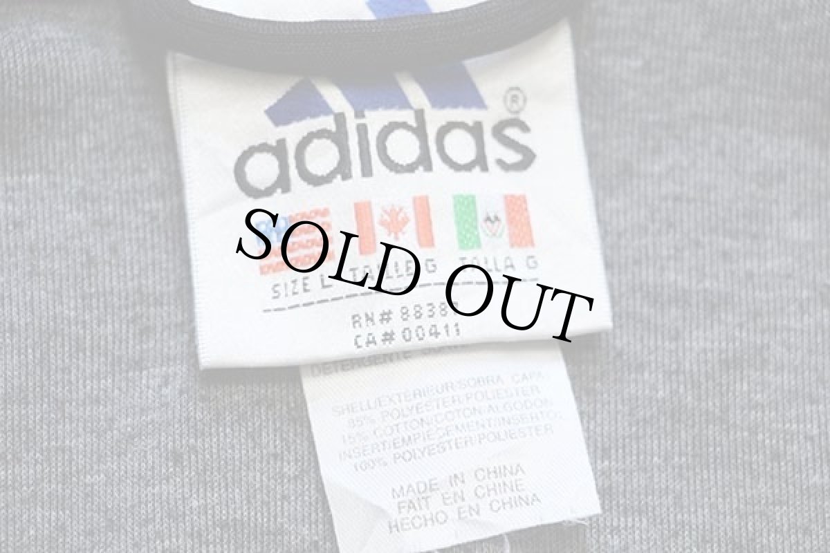 画像4: 90s adidasアディダス ドイツサッカー連盟 ロゴ刺繍 トラックジャケット 黒 L★ジャージ (4)