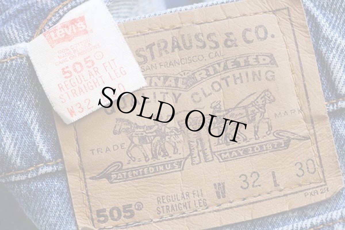 画像6: 90s USA製 Levi'sリーバイス 505 デニムパンツ w32 L30★87 (6)