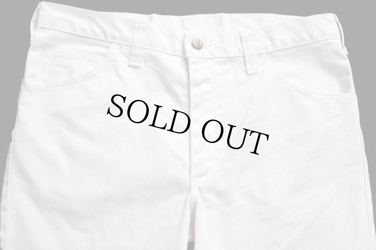 画像4: 70s USA製 Leeリー フレア ツイルパンツ 白 w36 (4)