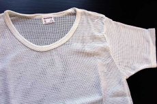画像4: デッドストック★70s USA製 Munsingwear メッシュTシャツ 白 S (4)