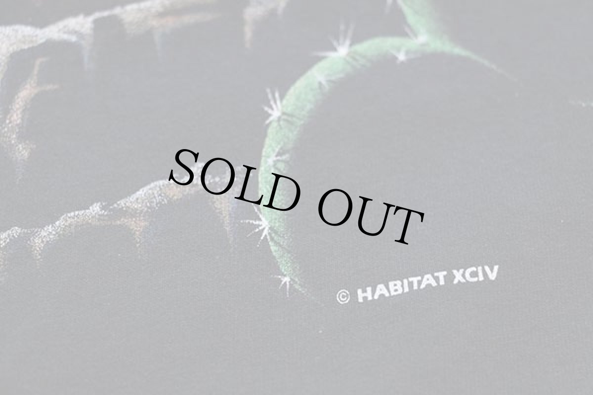 画像4: 90s USA製 Venice Beach California スネーク 両面プリント アート コットンTシャツ 黒 L (4)