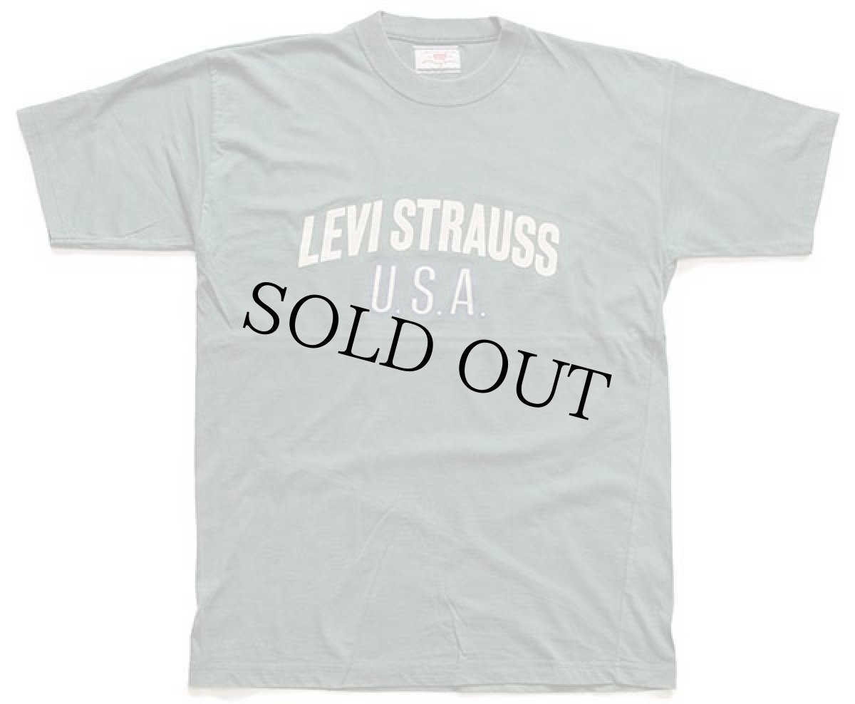 画像2: 90s ポルトガル製 Levi'sリーバイス U.S.A. ロゴ コットンTシャツ 緑 M★ユーロ (2)