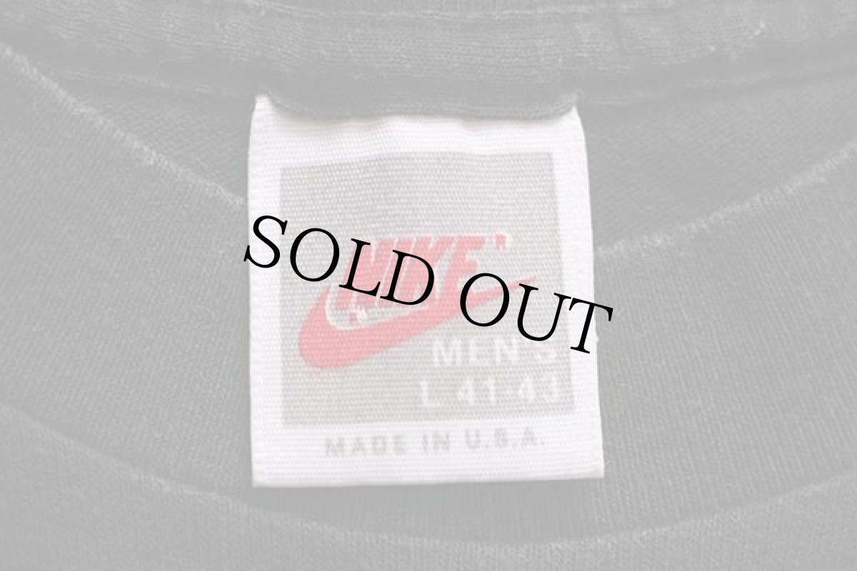 画像5: 90s USA製 NIKEナイキ AIR JUST DO IT. ロゴ Tシャツ 黒 L (5)