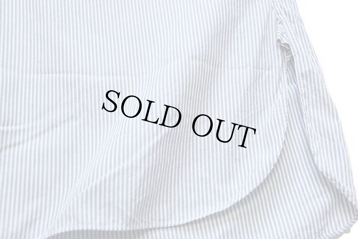 画像5: 50s SANFOR ストライプ マチ付き コットン グランパシャツ (5)